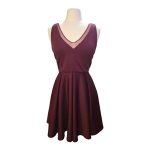 Alyce Paris NEW Burgundy Red A-Line Fit Flare Cocktail Party Dress Medium NWT